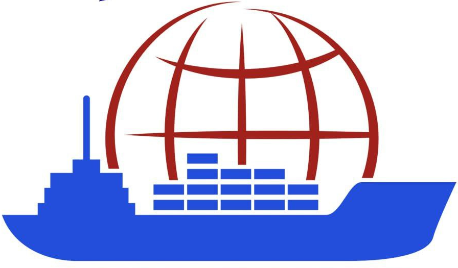 Digital Way Transit and Trading PLC company logo featuring a blue cargo ship and red global grid, representing complete supply chain solutions and investment consulting.